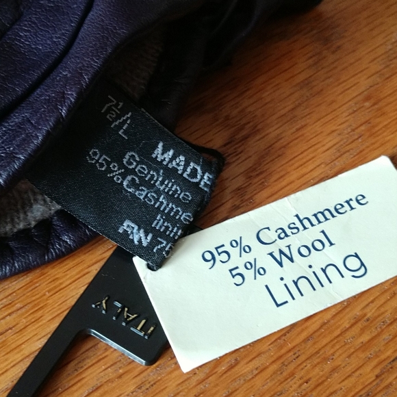 #9 LEATHER CASHMERE lined Deep WINE ITALIAN LEATHER DESIGNER Antonio Murolo NWT - Picture 3 of 8